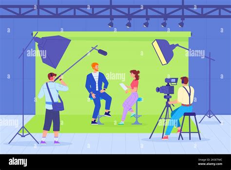 Tv Studio Backstage Stage Television Show Recording News Journalist