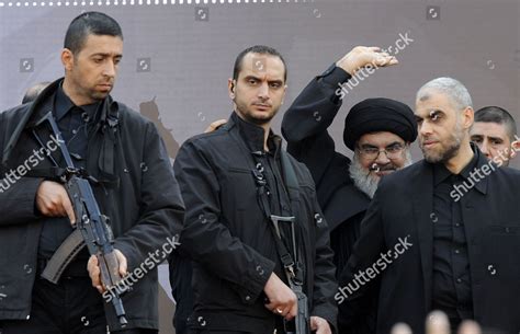 hezbollah leader sayyed hassan nasrallah  editorial stock photo