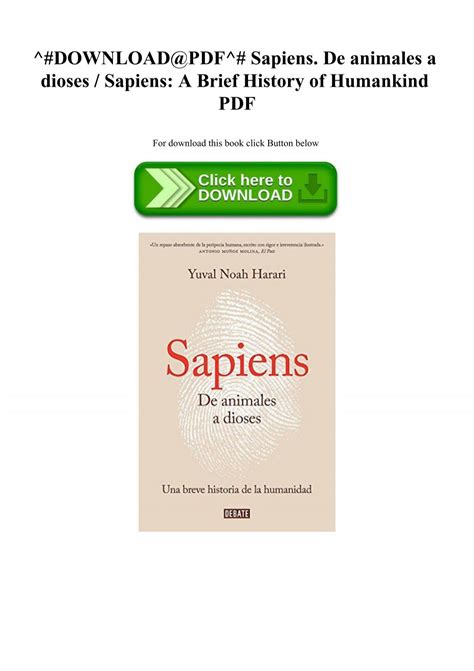 Libro Sapiens De Animales A Dioses Epub 7