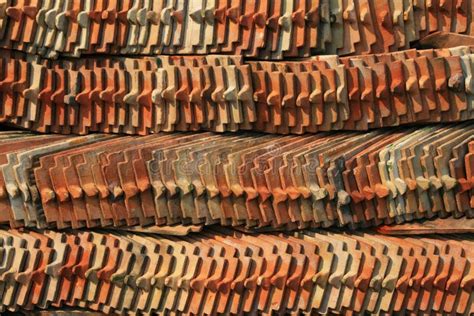 Caramic Tiles Stock Photo Image Of Piled Rows Tile 14606802
