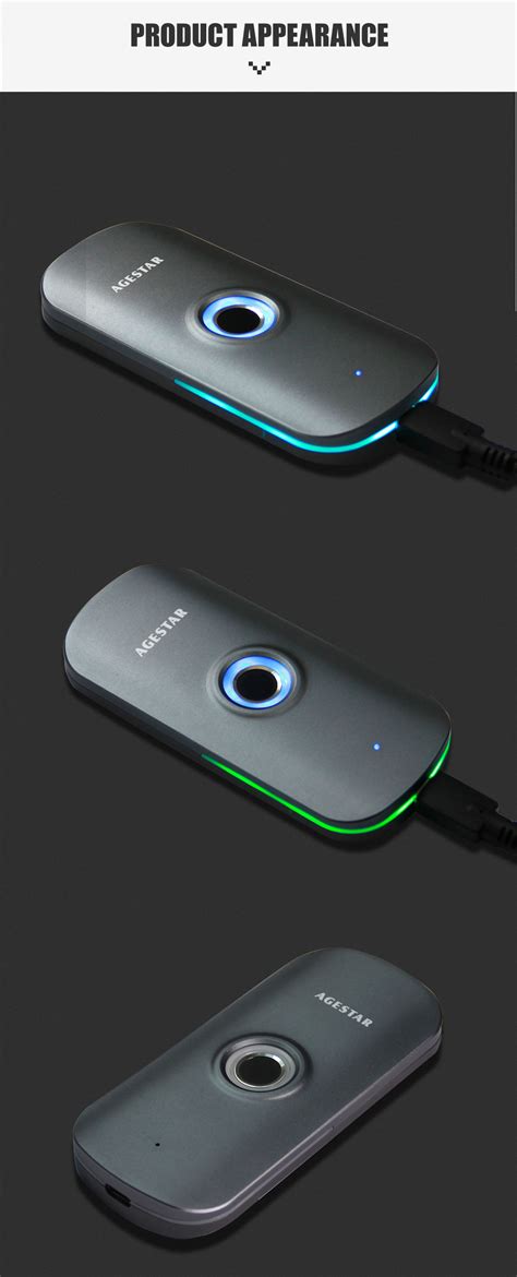 Fingerprint Access Encryption， 7 different colors，M2 ssd enclosure ...