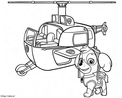 Desenhos Para Colorir Patrulha Canina Skye - 5