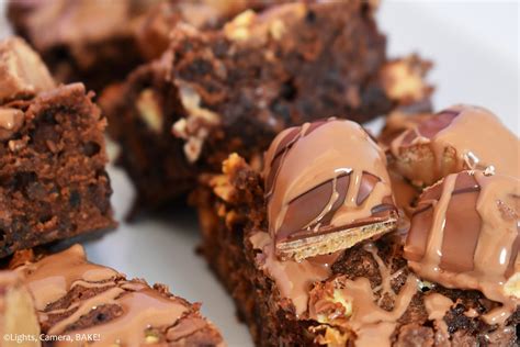 Kinder Bueno Chocolate Cookie Bars Lights Camera Bake