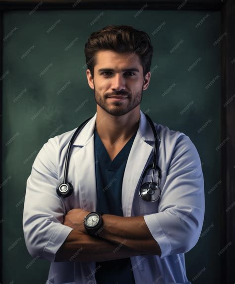 Premium Photo | Smiling handsome male doctor