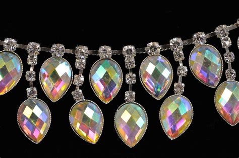 C In Ab Rhinestone Bikini Connector Vandella Costumes