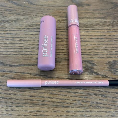 Makeup Purlisse Lip Kit Trio Pinky Nude New Poshmark