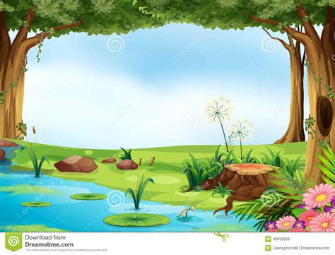 Forest Pond Clipart Clipground