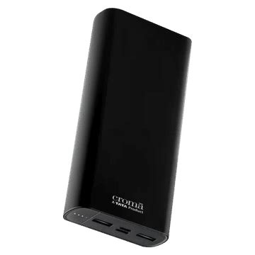 Buy Croma 20000 mAh 22.5W Fast Charging Power Bank (2 Type A, 1 PD Type ...