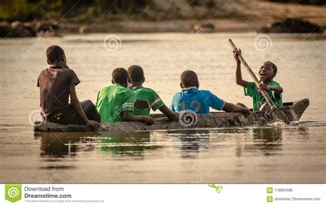 The Five Boys By The River Statue Singapore Editorial Image