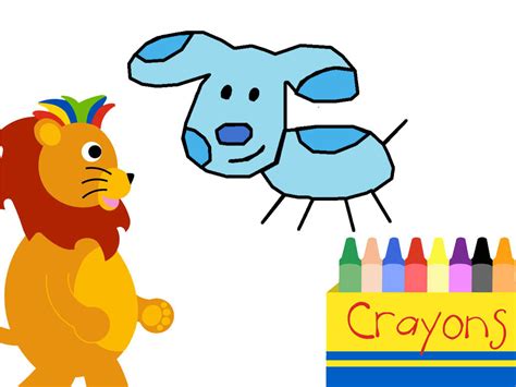 Baby Newton Draws A Picture Of Blue 2d By Collegeman1998 On Deviantart