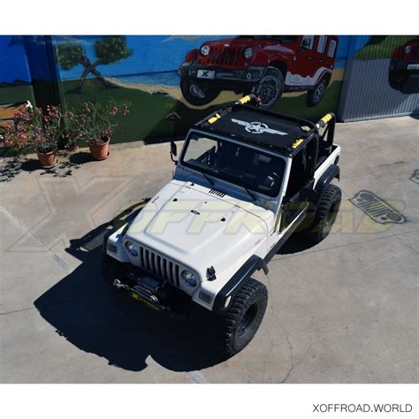 Capota Bikini Avengers Star Negro Delantero Jeep Wrangler TJ