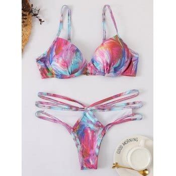 Emmiol Free Shipping 2024 Push Up Underwired Bikini Set Beetroot Purple