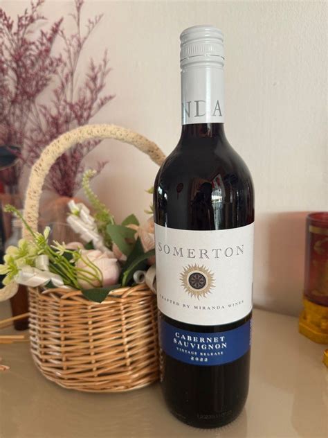 Somerton Cabernet Sauvignon Red Wine Food And Drinks Beverages On Carousell