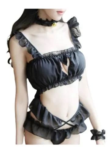 Lingerie Sensual Feminina Adulto De Gatinha Sexy Parcelamento Sem Juros