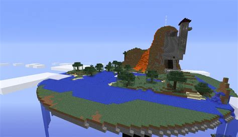 Tabletop Island Now With A Castle Minecraft Map
