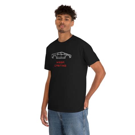 Cybertruck Megacasting Tesla T Shirt Elon Musk Tshirt Tsla Etsy