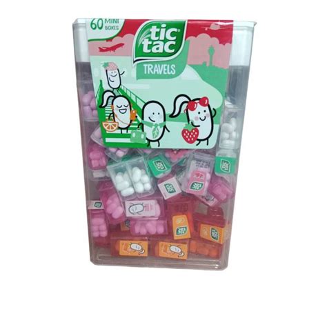 Tic Tac - Travelers ลูกอม4 รสชาติที่สดชื่น มี 60 กล่องเล็ก 2 แบบ ...