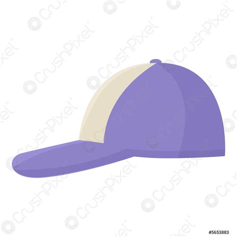 Summer Cap Icon Cartoon Vector Baseball Hat Stock Vector 5653883