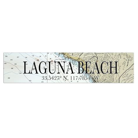 Laguna Beach Ca Coordinate Sign Mapmom