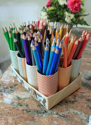 My Great Challenge: DIY Colored Pencil Organizer