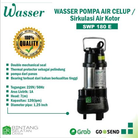 Jual POMPA CELUP WASSER SUMERSIBLE PUMP SWP 180E WASSER SWP 180 E