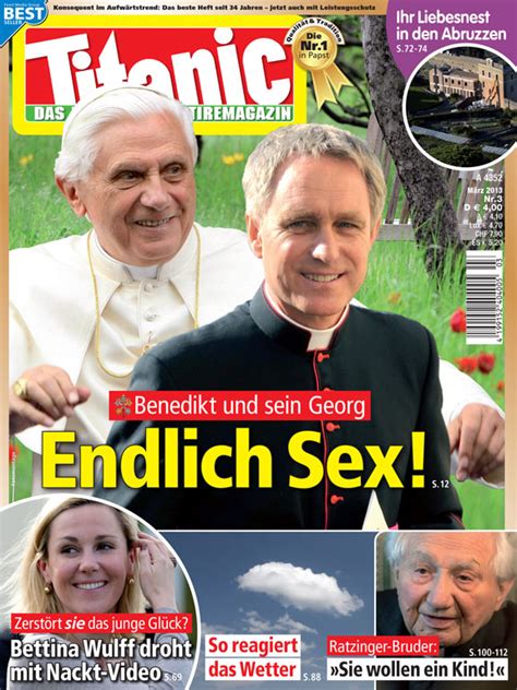 Benedikt Und Sein Georg Endlich Sex 03 2013 TITANIC Titel Postkarten TITANIC Das
