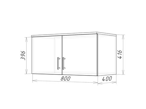 Навесная двухдверная антресоль Стиль А-2Л от производителя фабрики Стиль