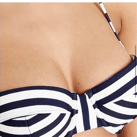 J Crew Swim Nwt Jcrew Underwire Bikini Top In Classic Stripe Poshmark