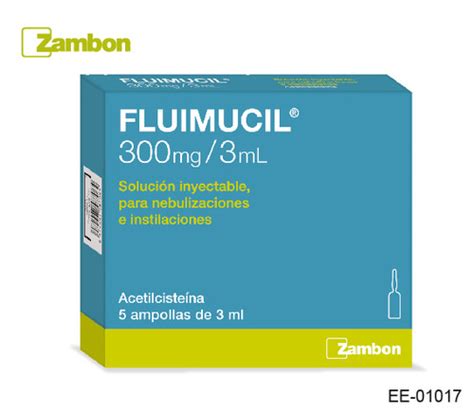 Fluimucil Ampoules 300mg 3ml Lukoll