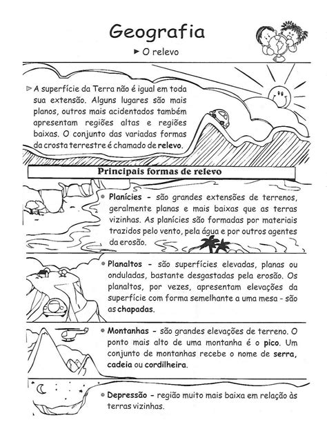 Atividades De Geografia Exercícios Ensino Fundamental