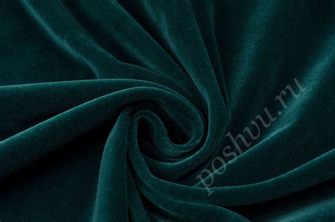 Малахитовая бархатная ткань купить по низкой цене, ткань стрейч бархат ...