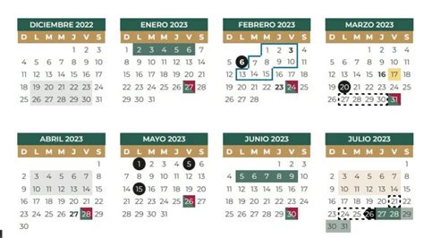 Calendario SEP 2023 Fechas Vacaciones y Juntas de Consejo Líder