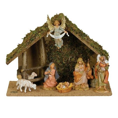 Fontanini 7 Piece Centennial Nativity Set With Italian Stable