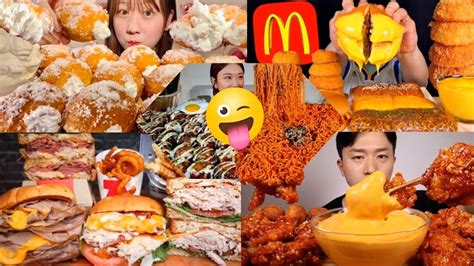 Mukbanger S Most Satisfying Fast Food Eating Show Asmr Mukbang