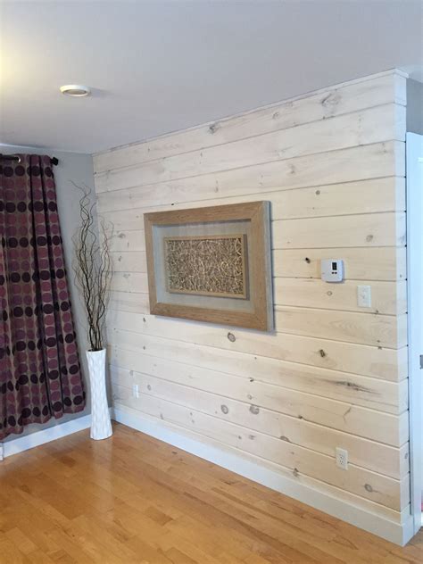 White Wood Accent Wall Decoomo