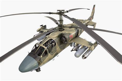 Kamov Ka 52 Alligator Camo Static 3D Air Unity Asset Store