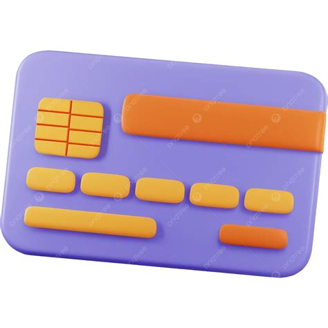3d Credit Card Icon, Payment, Credit Card, Bank PNG Transparent Image
