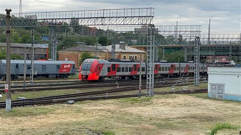 Электропоезд ЭС1-052 ”Ласточка” №808С Ростов на Дону-Азропорт Сочи ...