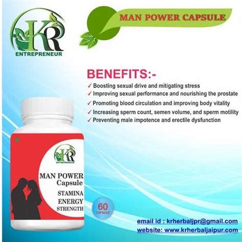 Man Power Capsule, Packaging Type: Bottle at ₹ 115/bottle in Jaipur ...