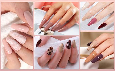 Shining She Gel Nail Polish Set Color White Beige Nude Pink Champagne Brown Gel Polish Set