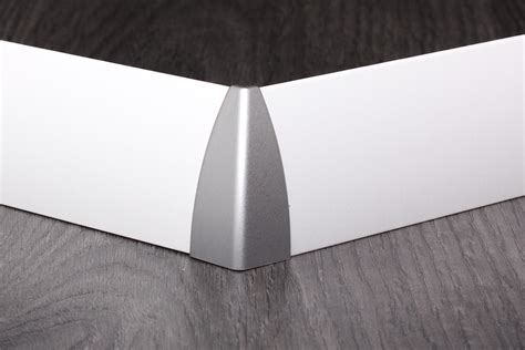 Leistenzubehör | 60 mm Softline | Silber - Sockelleisten, Bodenleisten ...