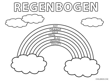Ausmalbilder Regenbogen - Malvorlagen kostenlos zum ausdrucken