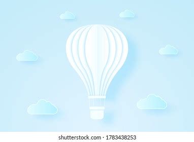 D Baby Shower Hot Air Balloon Stock Vector Royalty Free Shutterstock