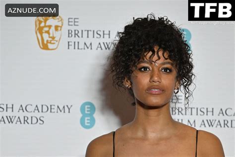 Shalom Brune Franklin Sexy Seen Flaunting Her Hot Cleavage At The British Academy Film Awards In