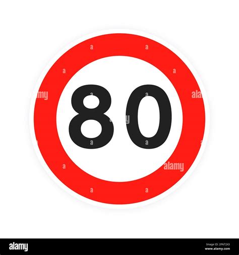 Speed 80 Km H Stock Vector Images Alamy