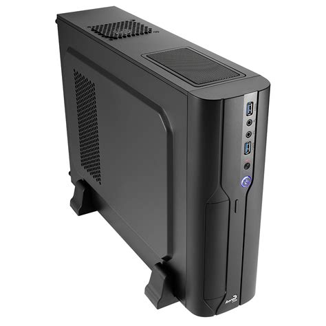 Aerocool Cs 101 Slim Black Micro Atx Desktop Case 2 X Usb 30 Black