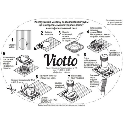 Труба вентиляционная с универсальным проходным элементом d110мм, h ...