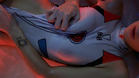 Fingers In The Pink Pussy Of Ayanami Rei From Evangelion Eva Is Awe Inspiring While Ayanami