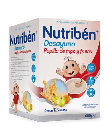 Nutribén Desayuno Copos de Trigo y frutas 600 g