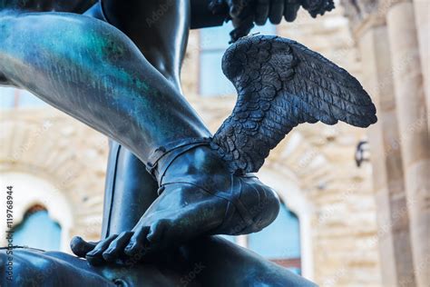 bronze sculpture of Perseus in Florence Stock Photo | Adobe Stock